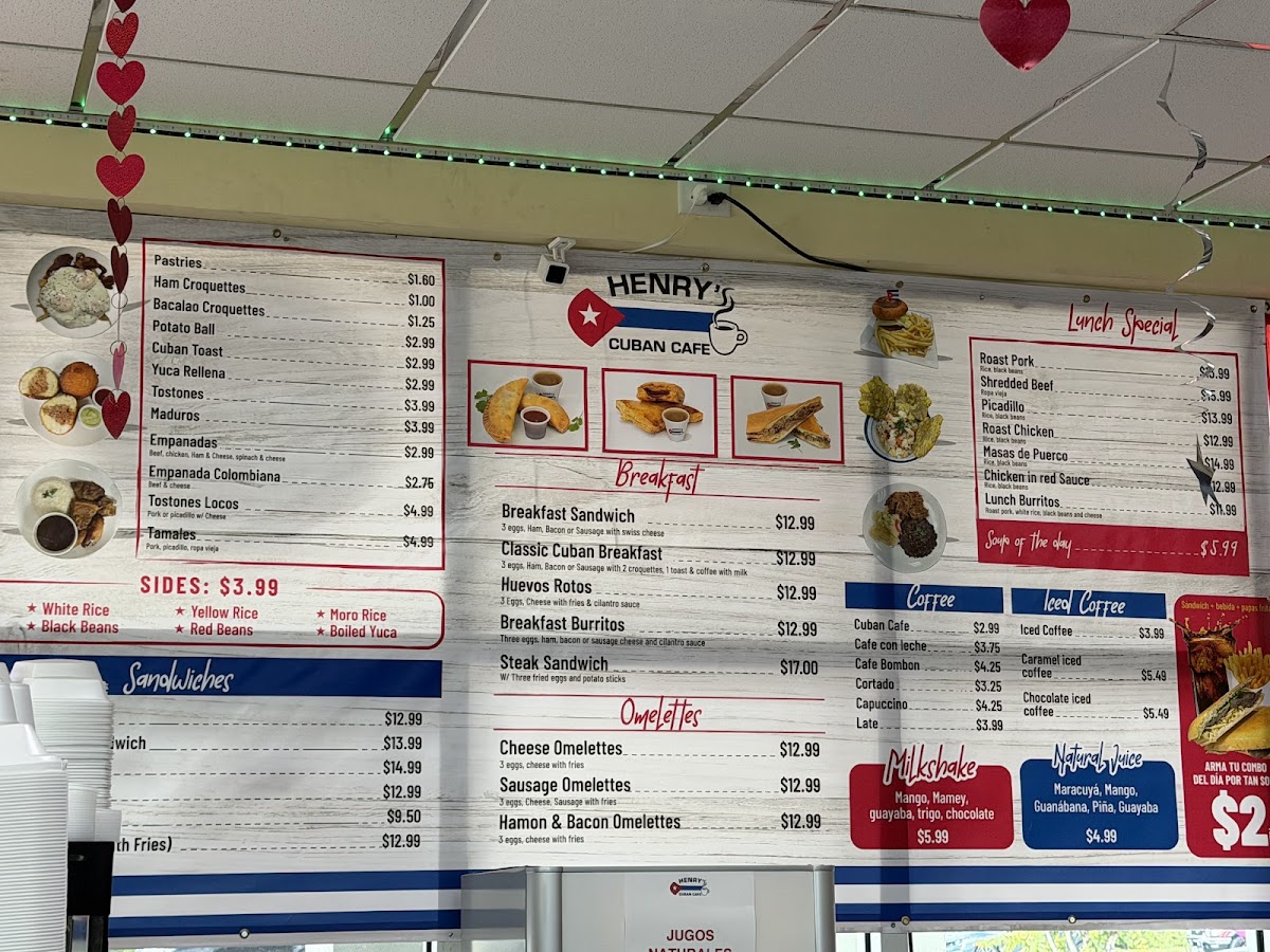 Menu Henry's Cuban Cafe-2