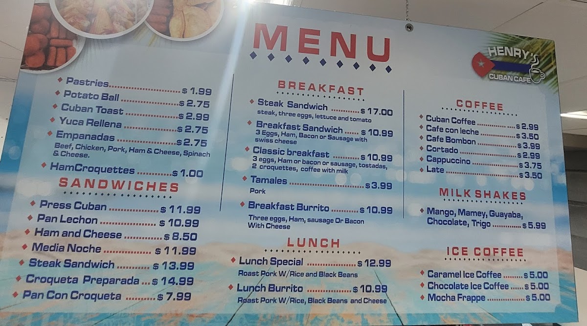 Menu Henry's Cuban Cafe-4