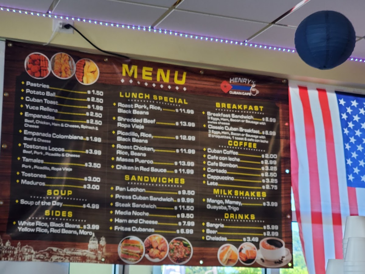Menu Henry's Cuban Cafe-5