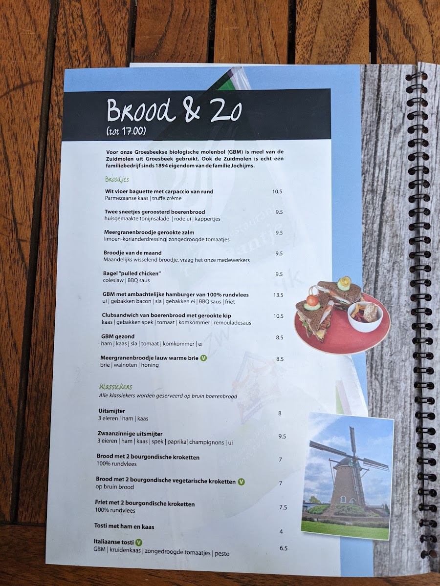 Menu Herberg Restaurant 't Zwaantje-2