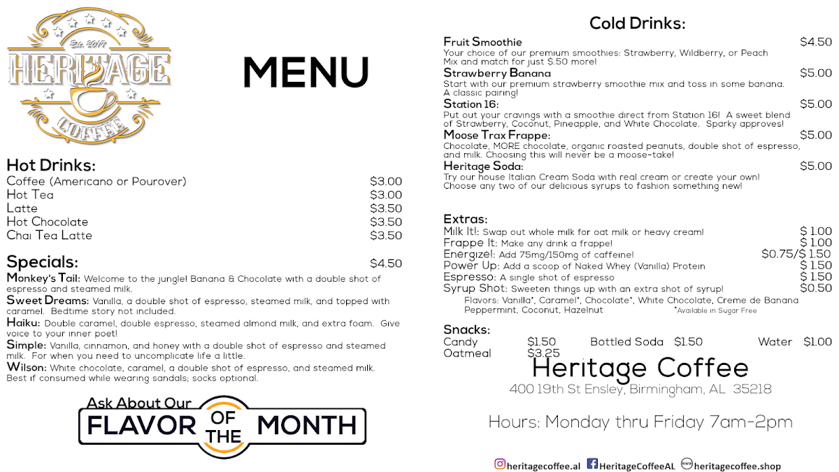 Menu Heritage Coffee-1
