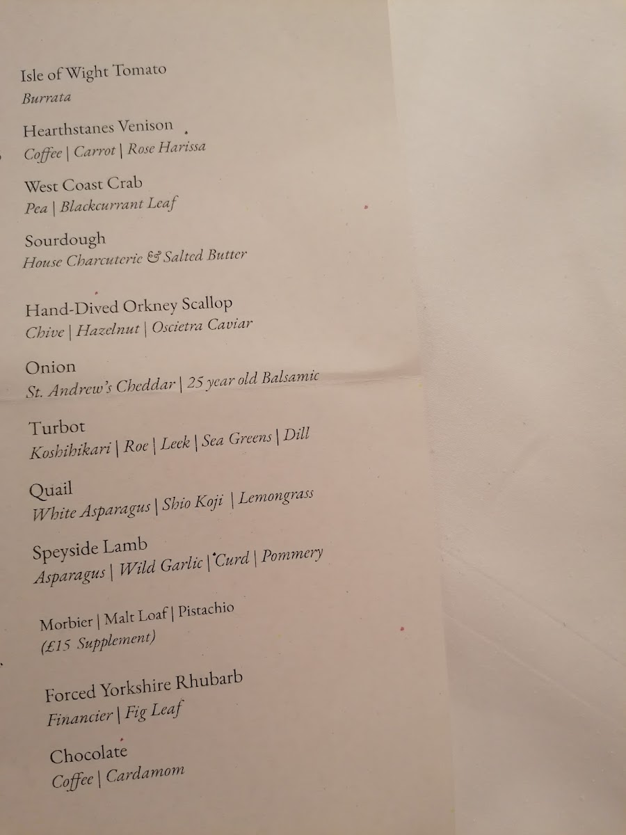 Menu Heron-3
