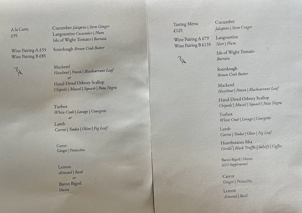 Menu Heron-4