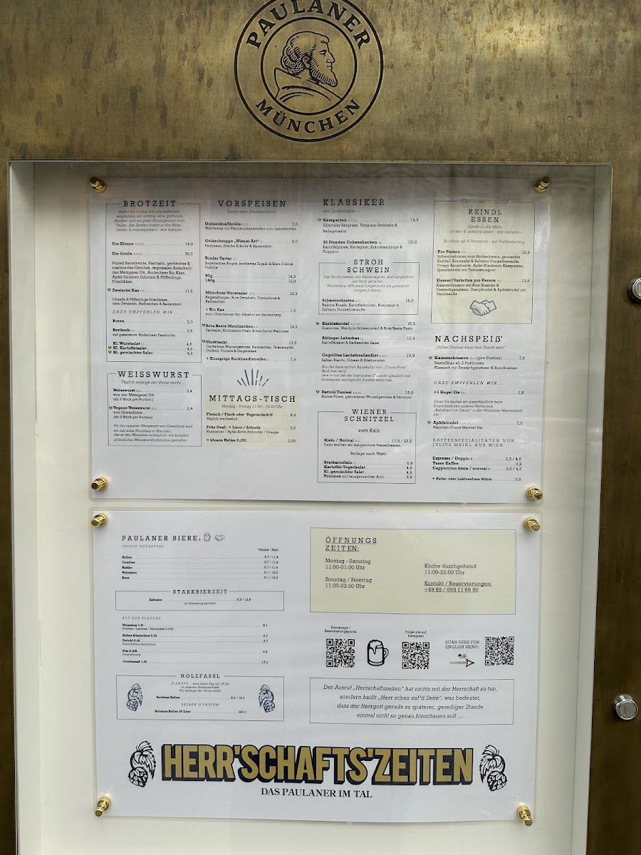 Menu Herrschaftszeiten - Das Paulaner Im Tal-7