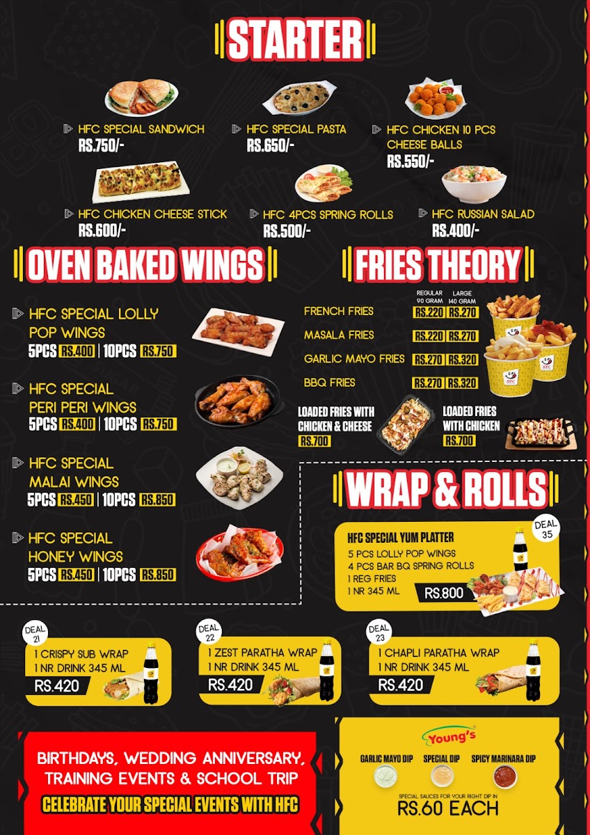 Menu Hfc,alam Chowk,sialkot ایچ ایف سی عالم چوک سیالکوٹ-1