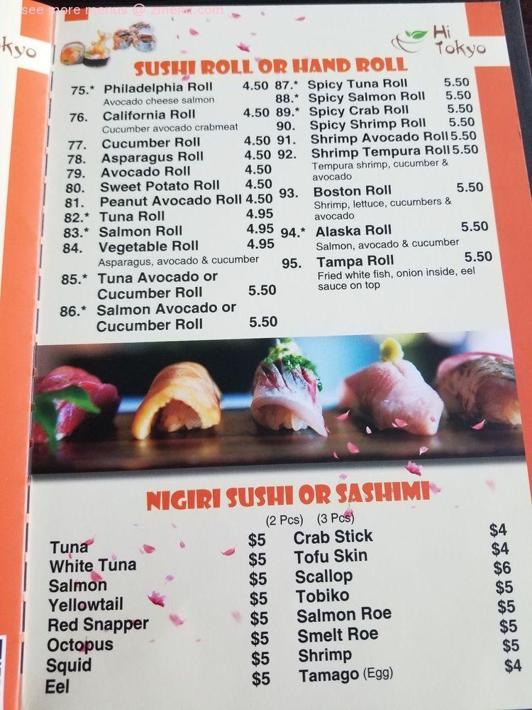 Menu Hi Tokyo-1