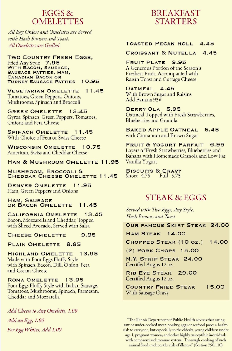 Menu Hi-View Restaurant-3
