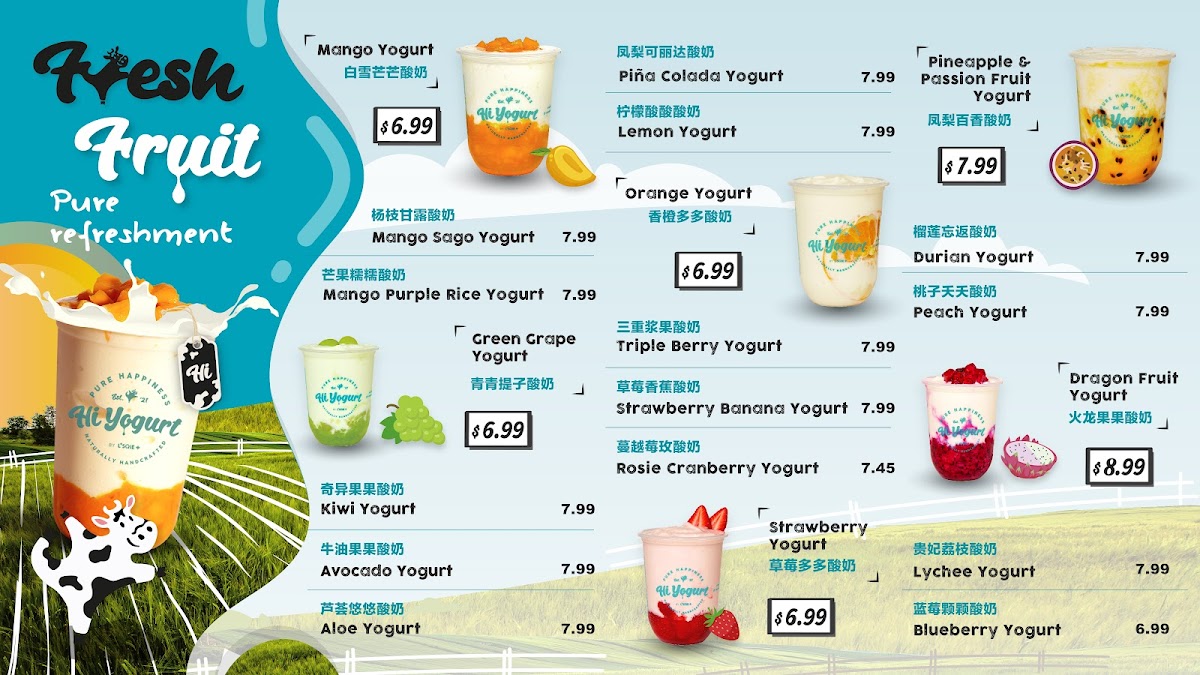 Menu Hi Yogurt & Yo Poké (Hamilton)-4