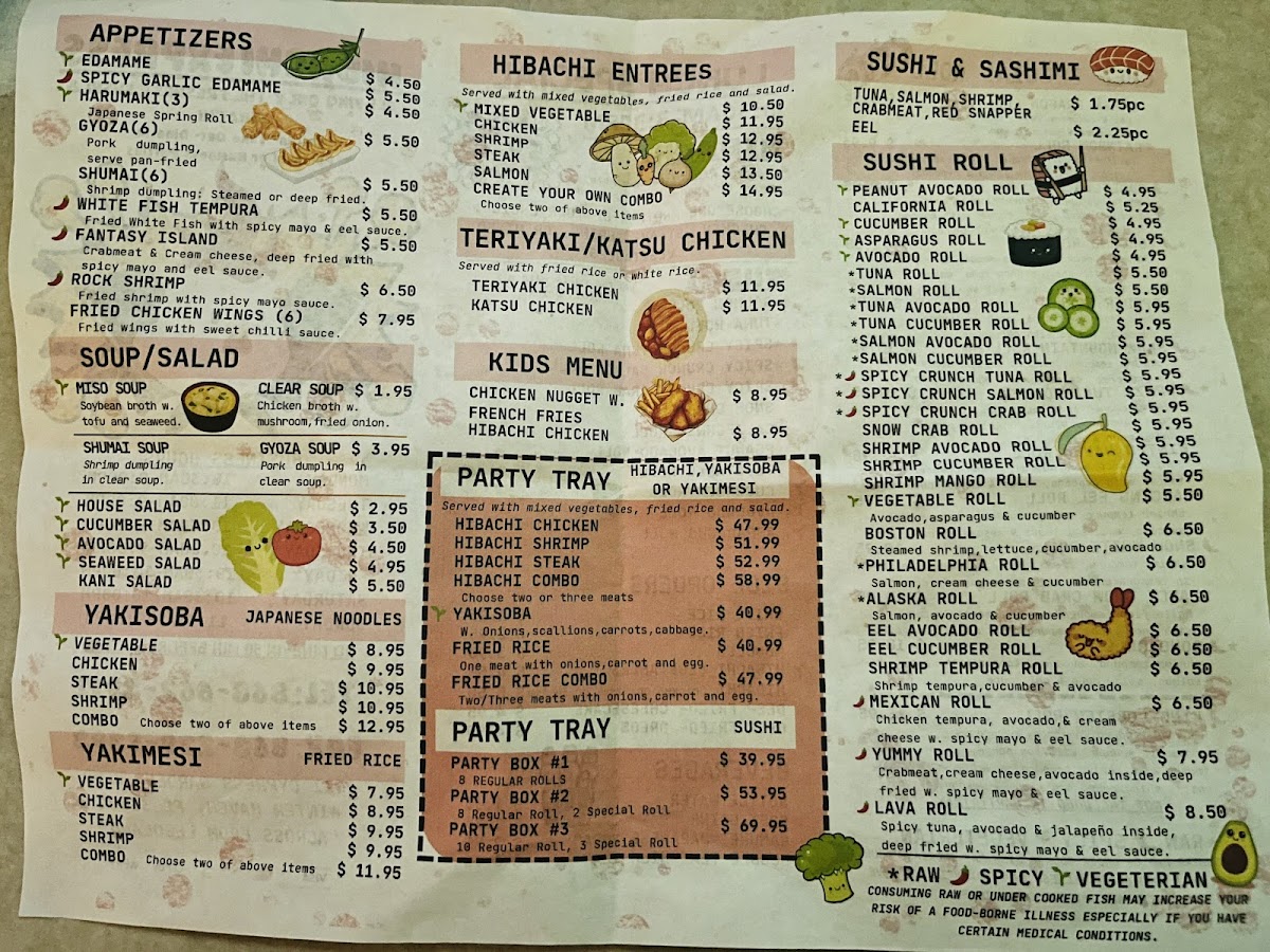 Menu Hibachi Express Winter Haven-1