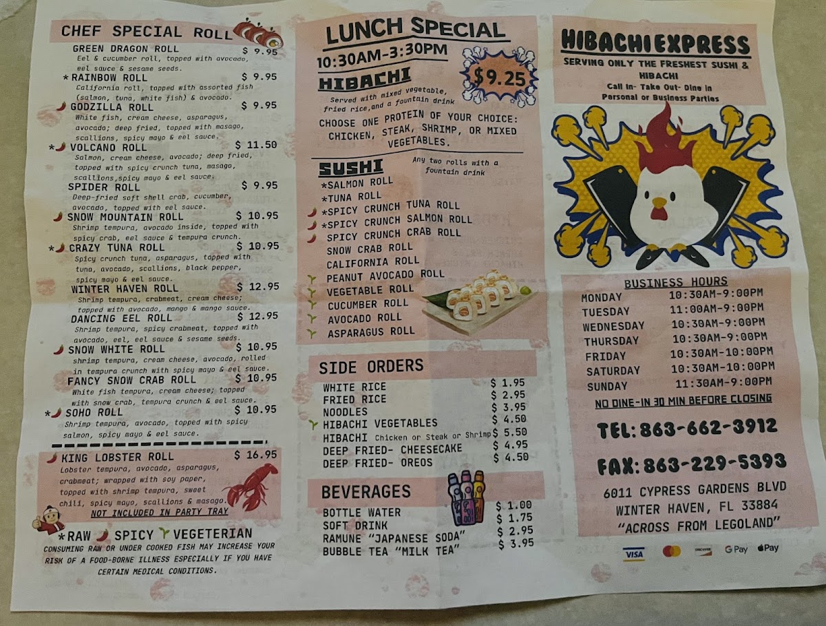 Menu Hibachi Express Winter Haven-2