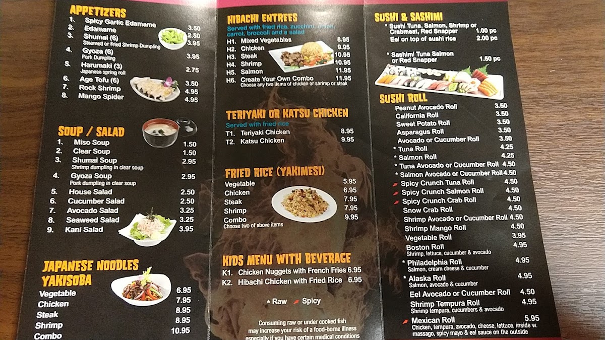 Menu Hibachi Express Winter Haven-7