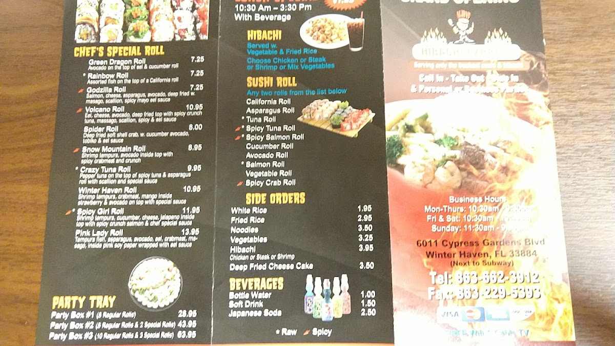 Menu Hibachi Express Winter Haven-8