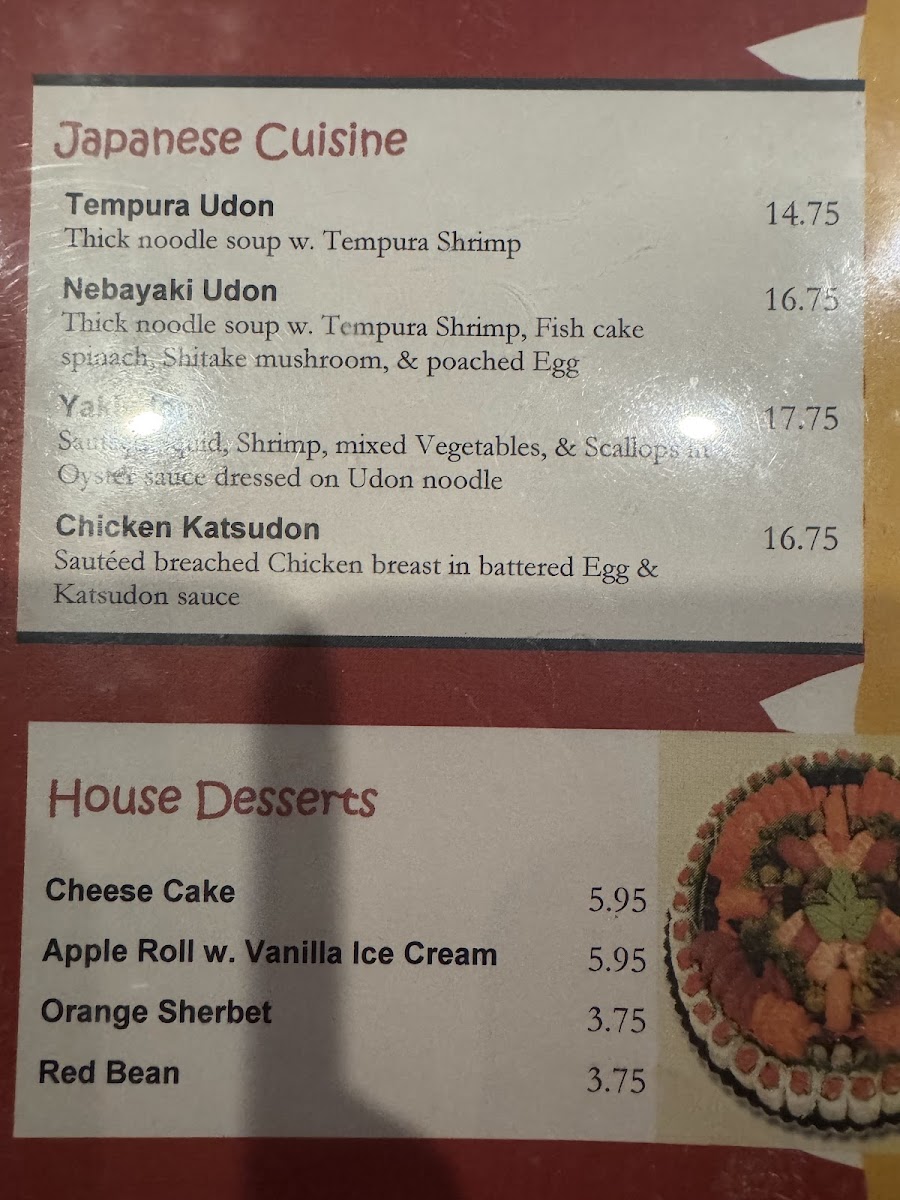 Menu Hibachi Japanese Steakhouse-1
