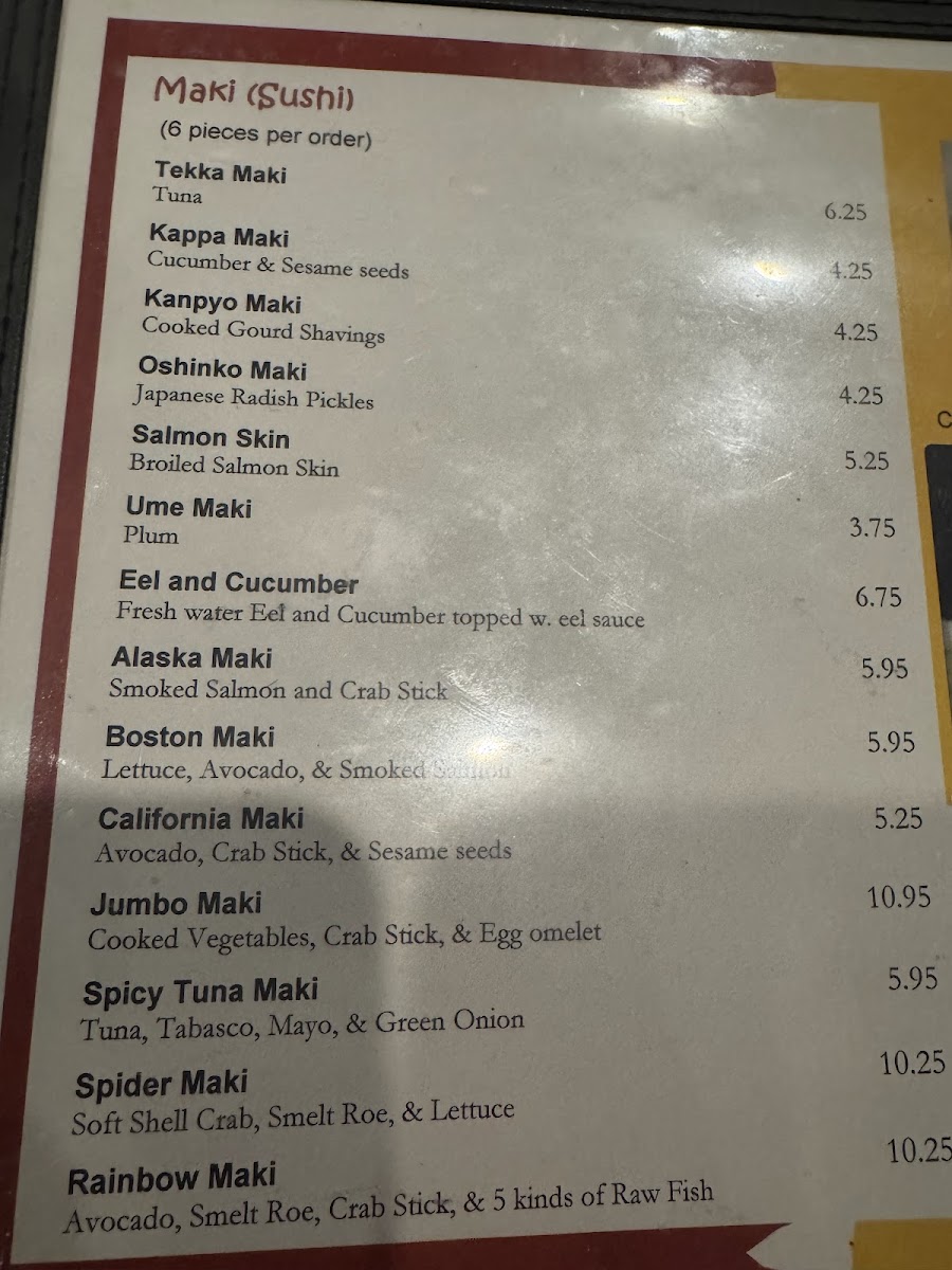 Menu Hibachi Japanese Steakhouse-10