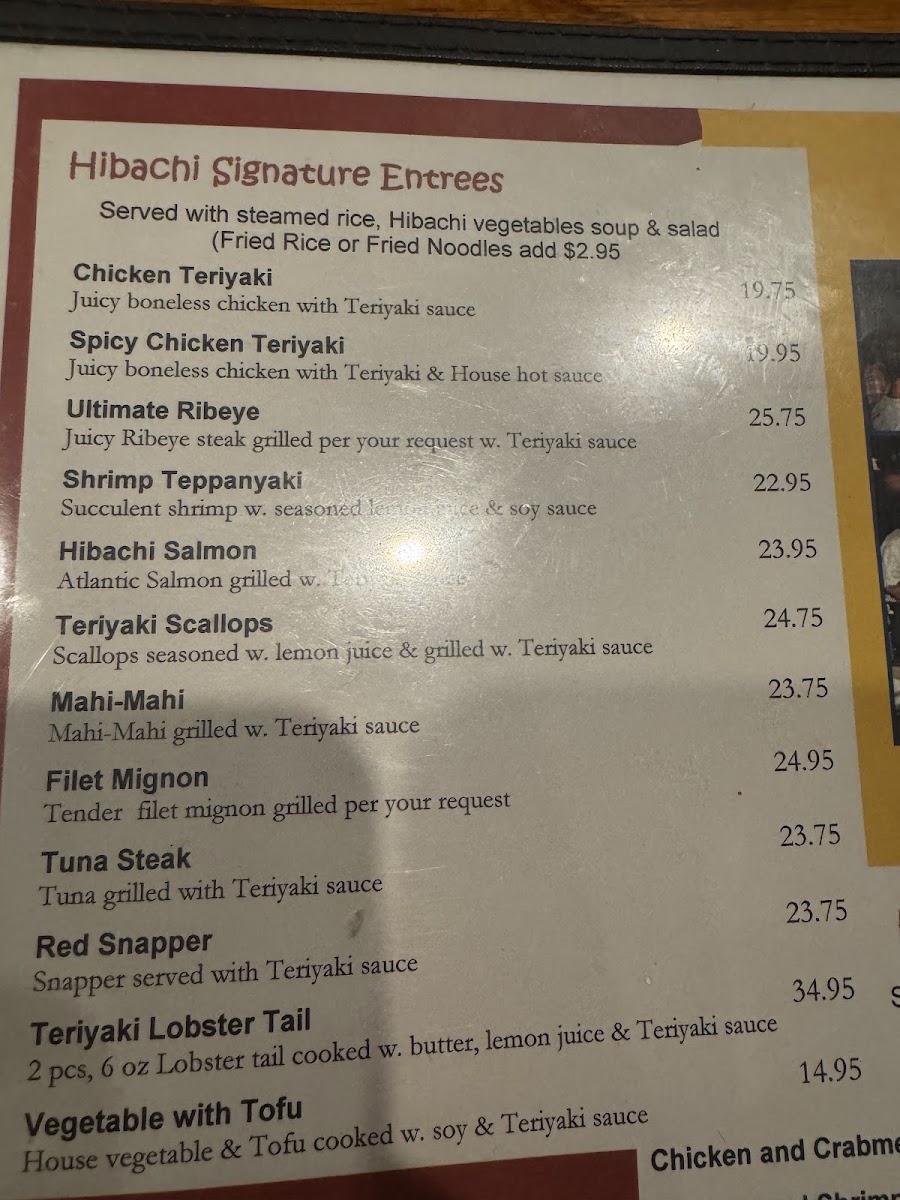 Menu Hibachi Japanese Steakhouse-3