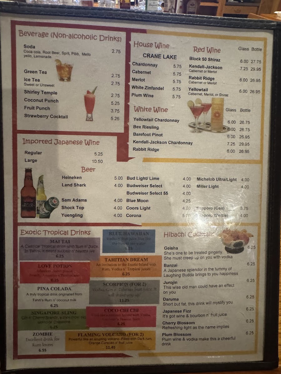 Menu Hibachi Japanese Steakhouse-5