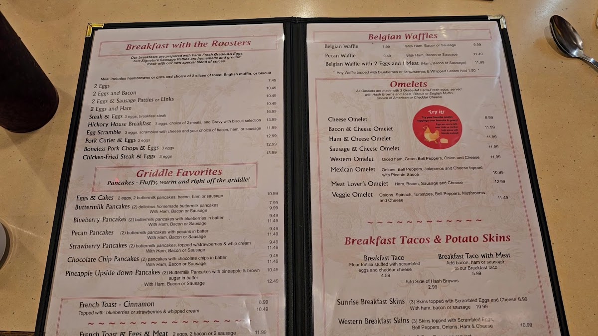 Menu Hickory House Restaurant-3