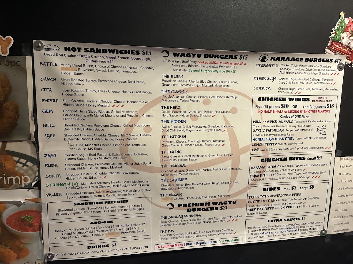 Menu Hidden Spot - Exl-1