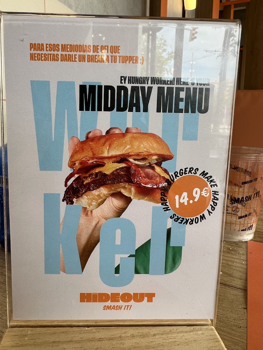 Menu Hideout Burger Sant Marti-10