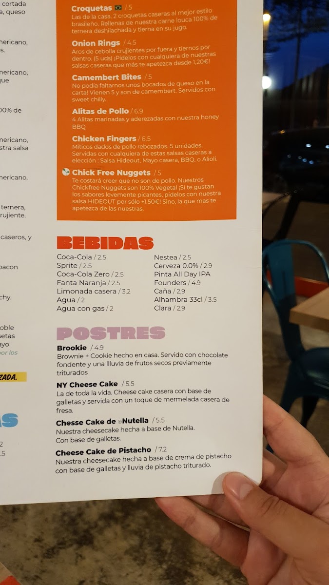 Menu Hideout Burger Sant Marti-5