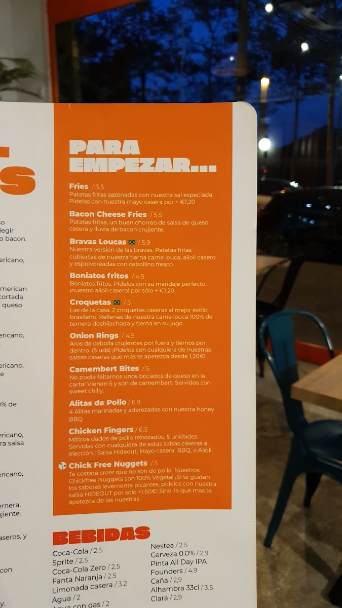 Menu Hideout Burger Sant Marti-7