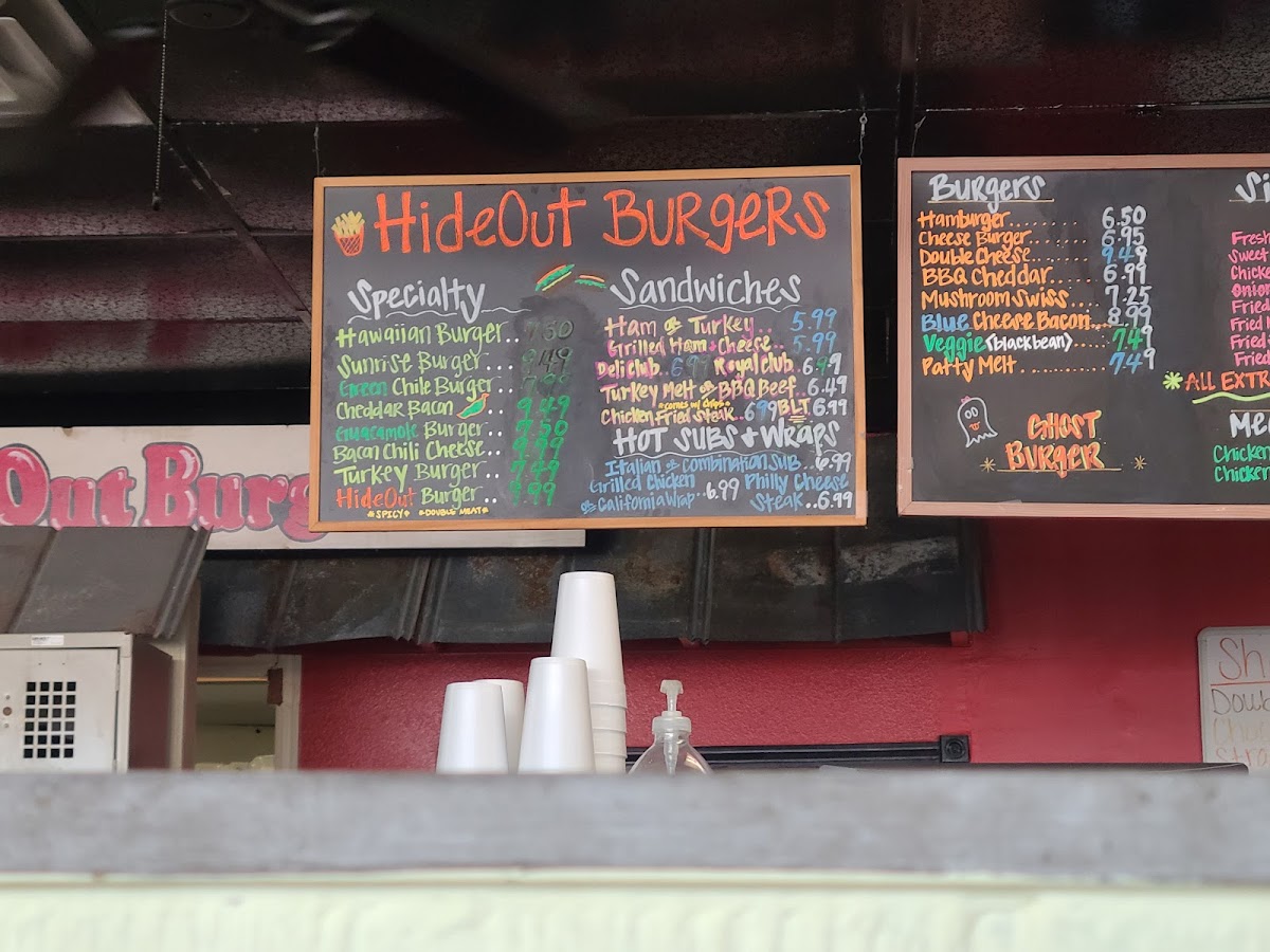 Menu Hideout Burgers-8
