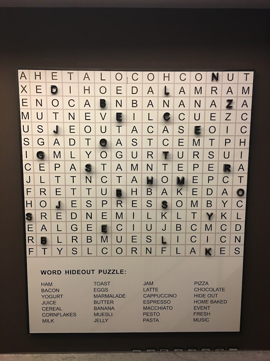 Menu Hideout Cafe 60-8
