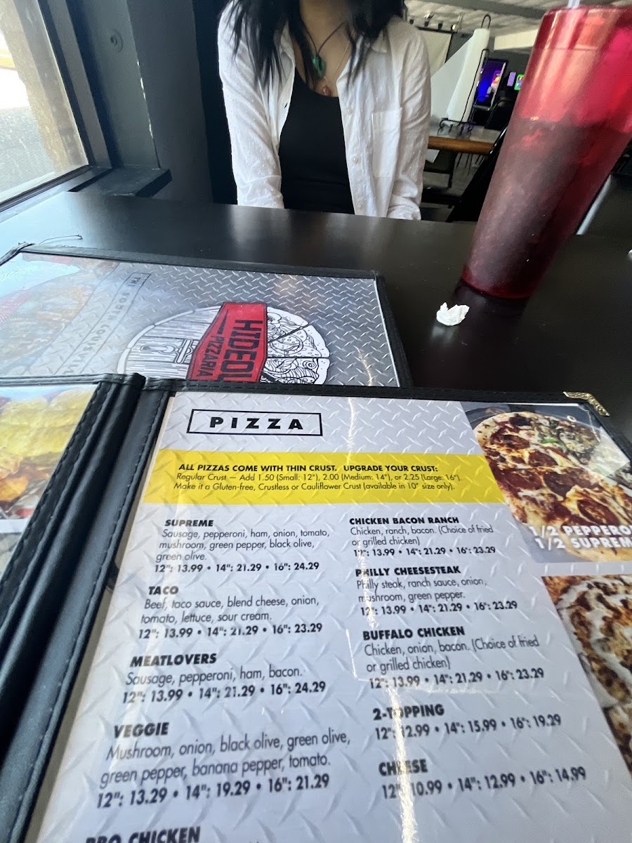 Menu Hideout Pizzaria-1