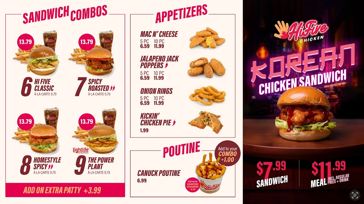 Menu Hifive Chicken Abbotsford-3