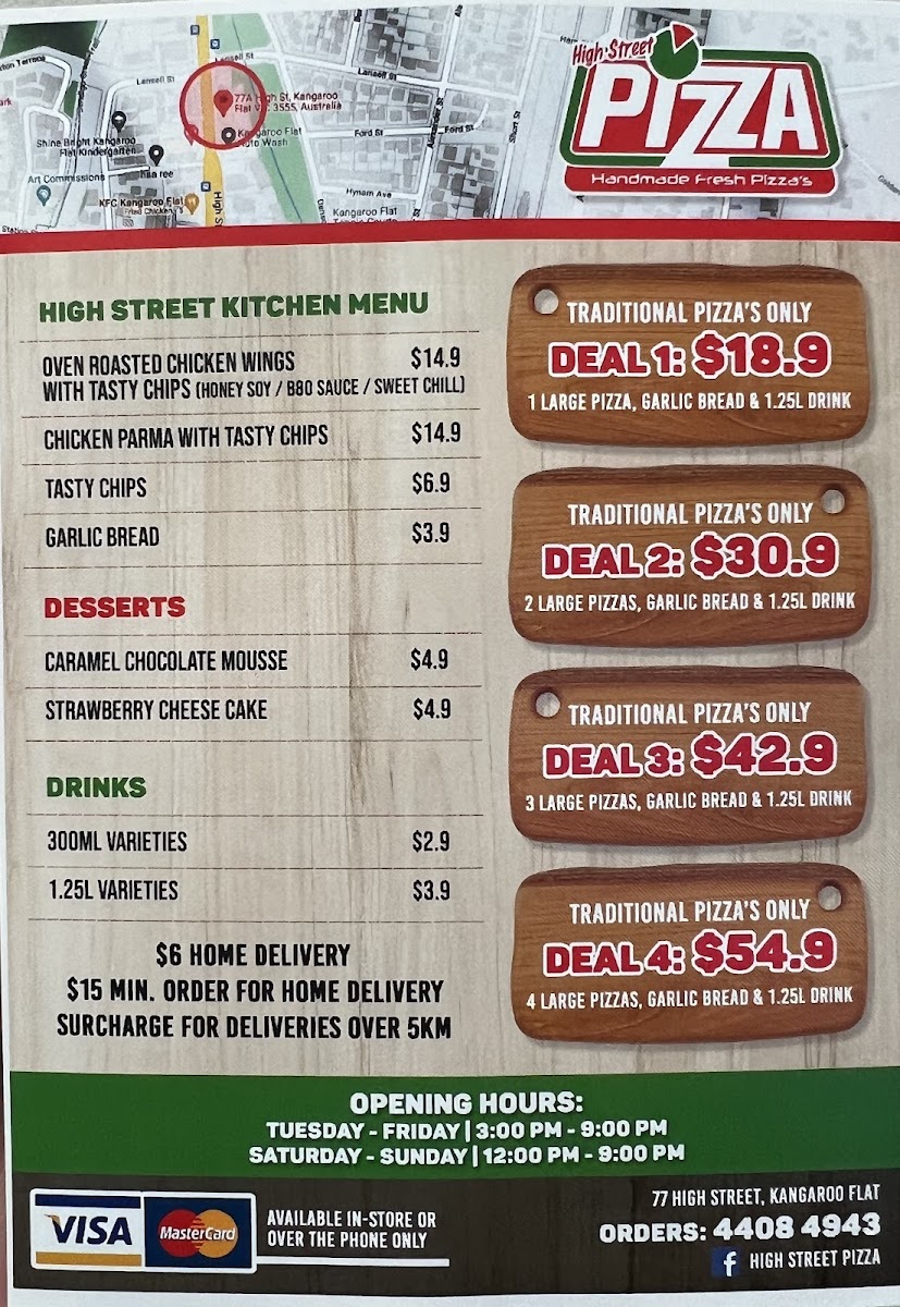 Menu High Street Pizza & Pasta-4