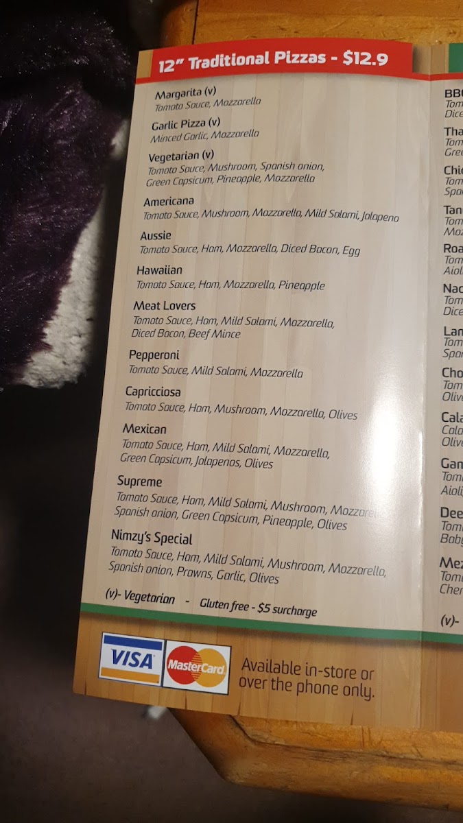 Menu High Street Pizza & Pasta-5