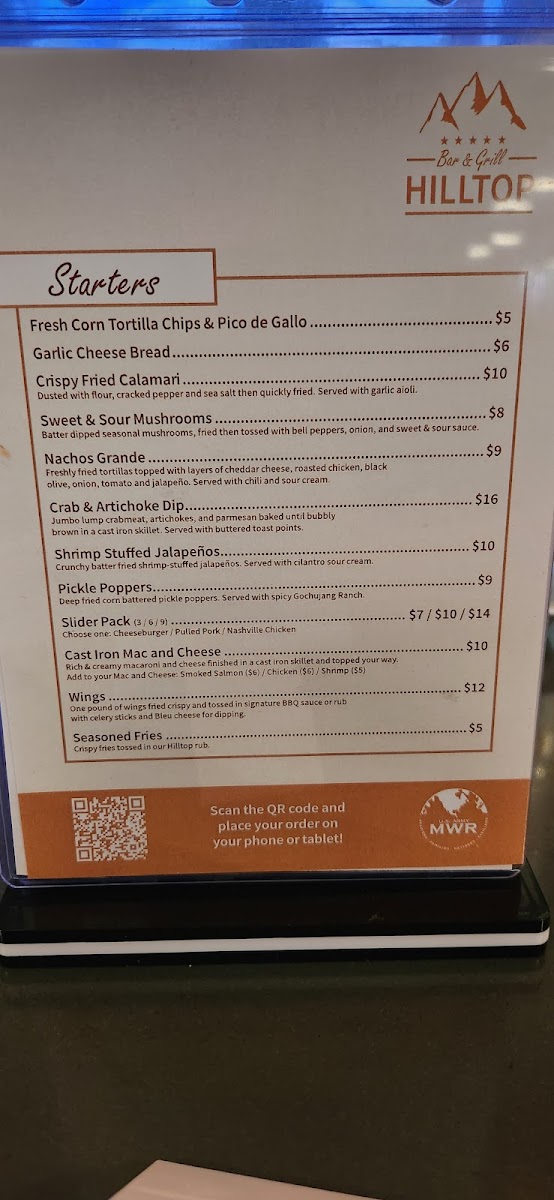 Menu Hill Top Bar And Grill-6