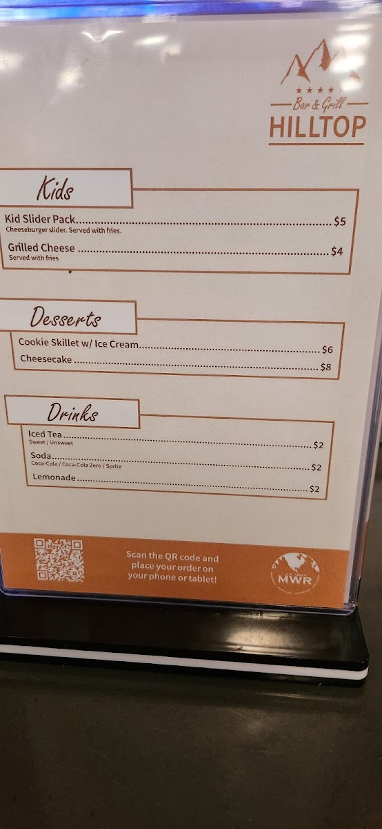Menu Hill Top Bar And Grill-8