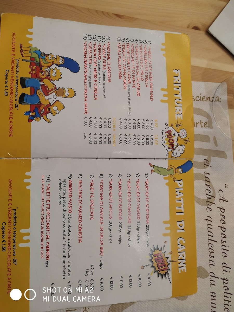 Menu Hill's Burger & Chips By Antonio-5