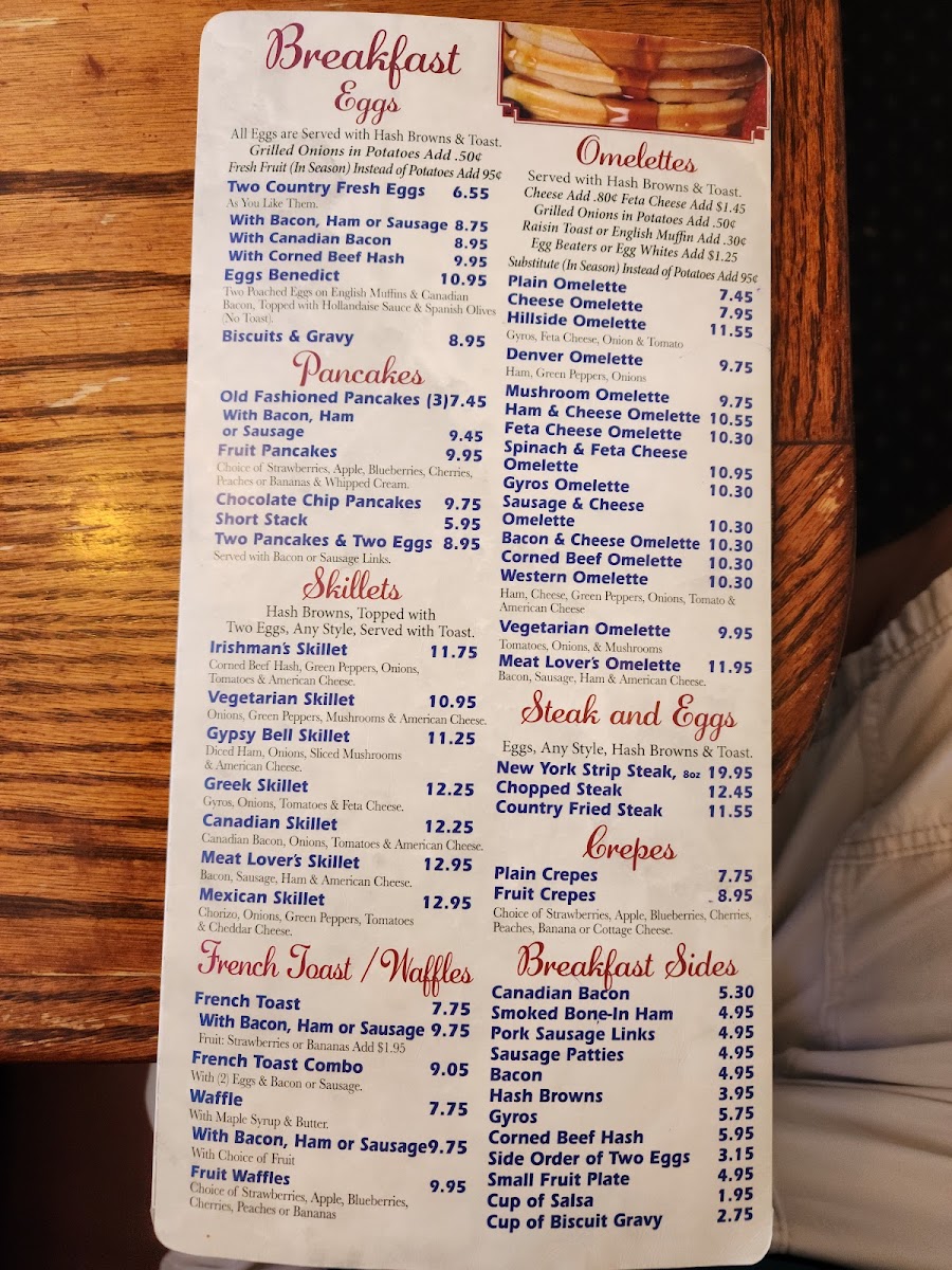 Menu Hillside Restaurant-4