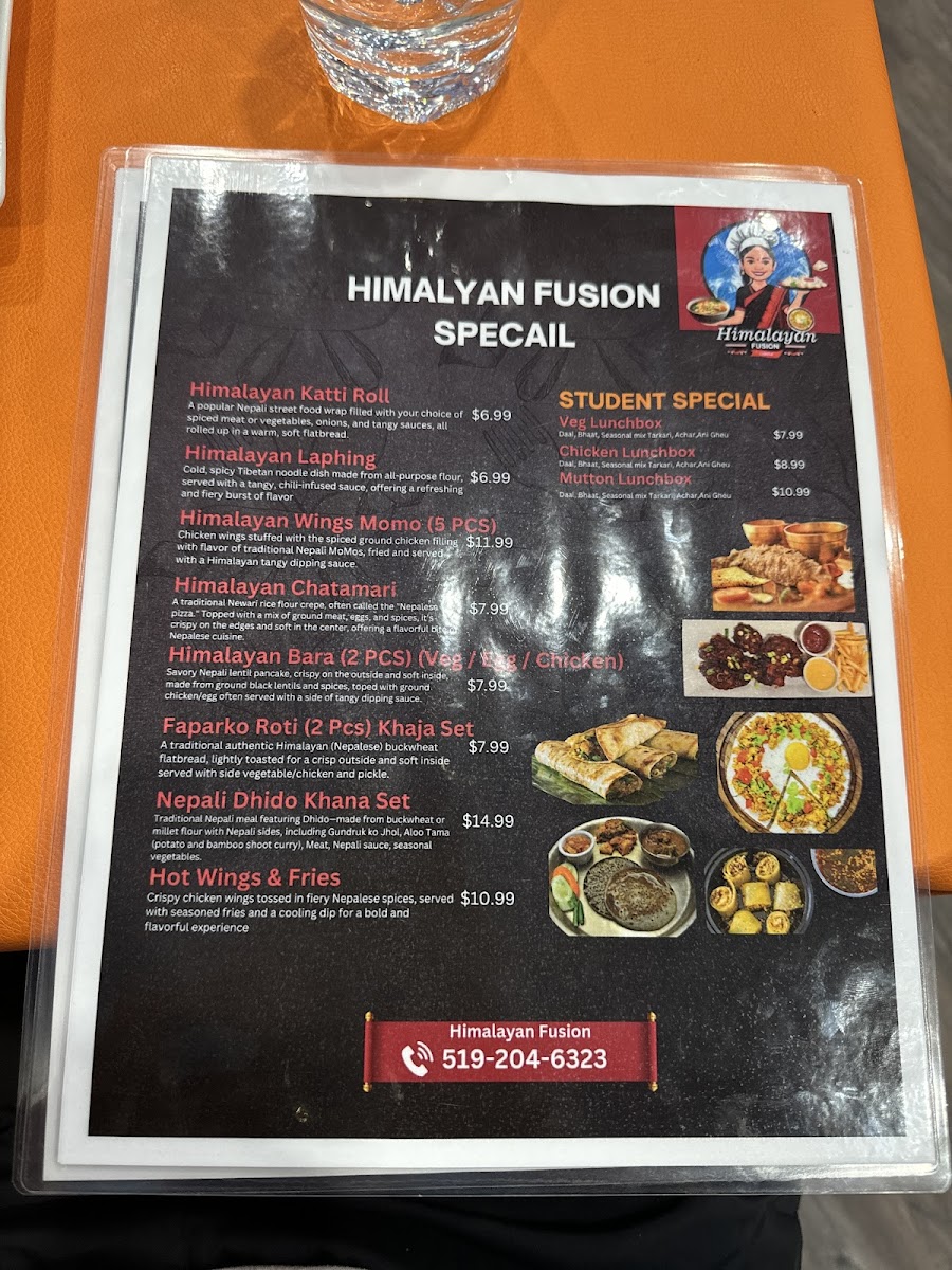 Menu Himalayan Fusion-1