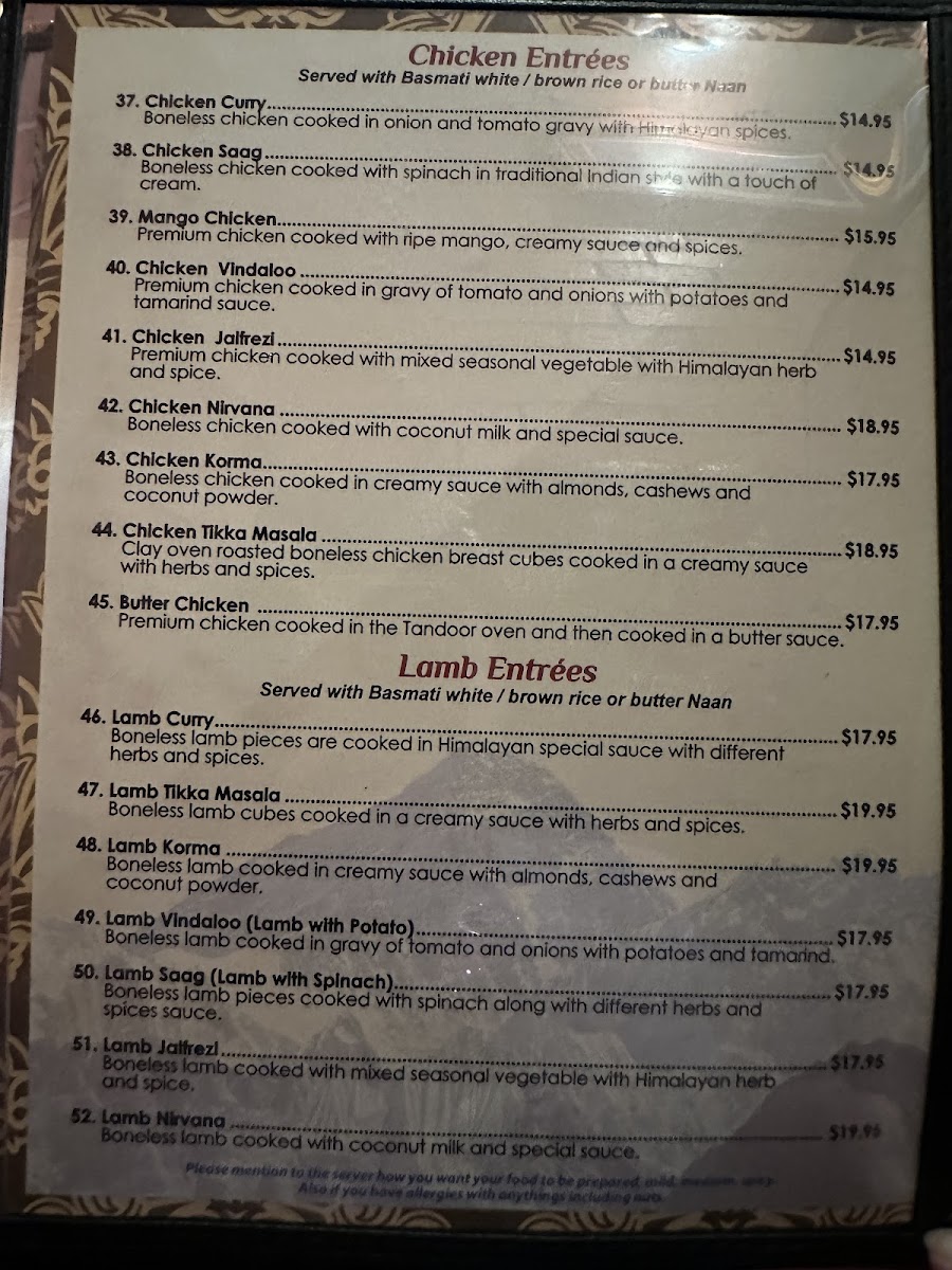 Menu Himalayan Grill-1