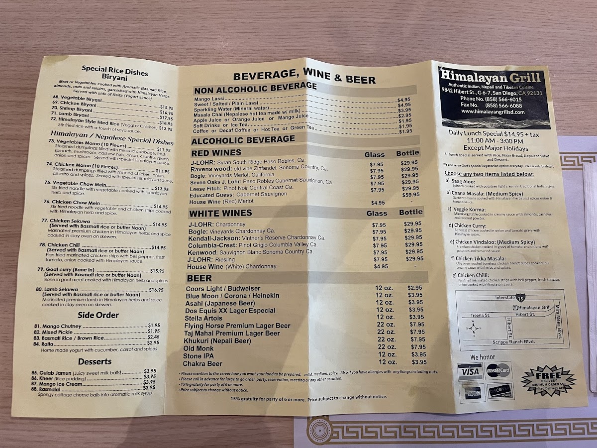 Menu Himalayan Grill-10