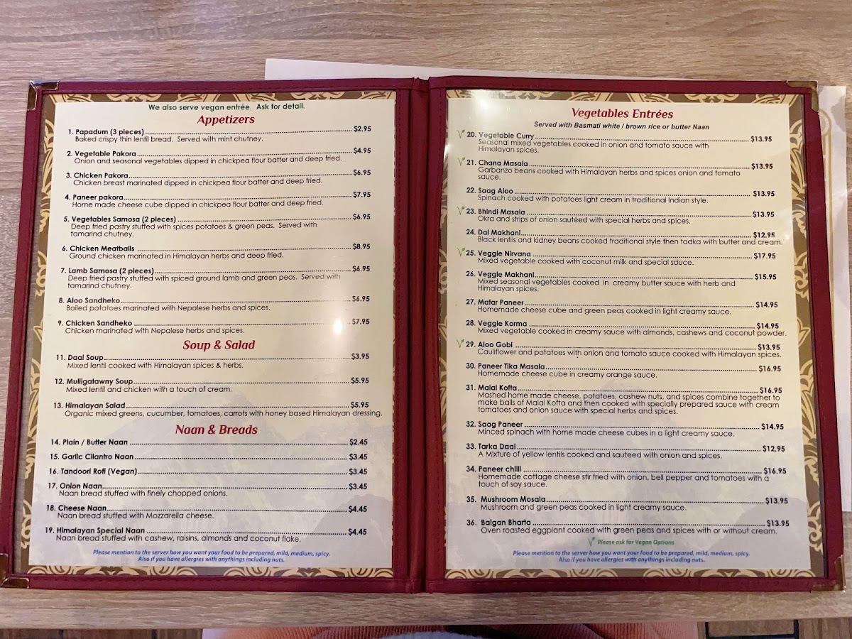 Menu Himalayan Grill-8