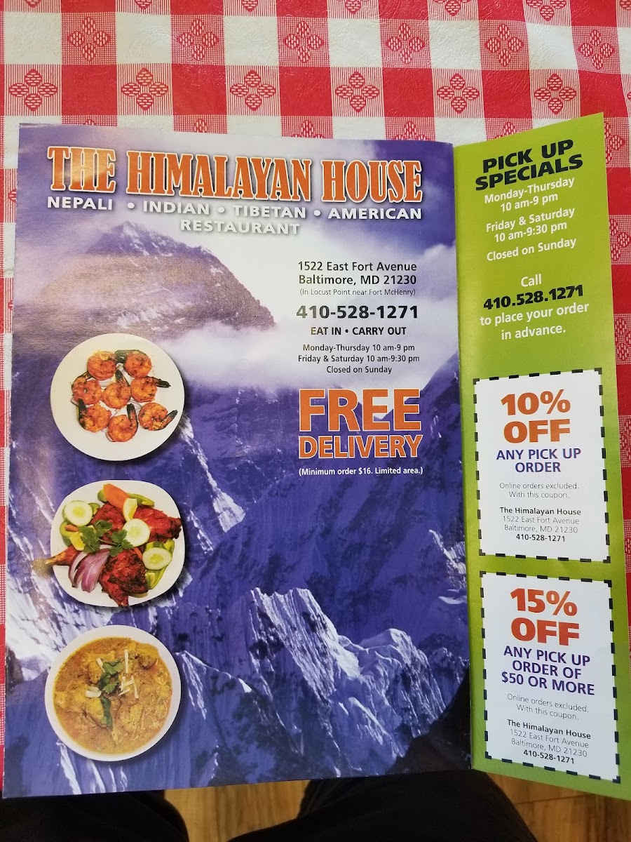 Menu Himalayan House - Nepalese/indian Restaurant-5