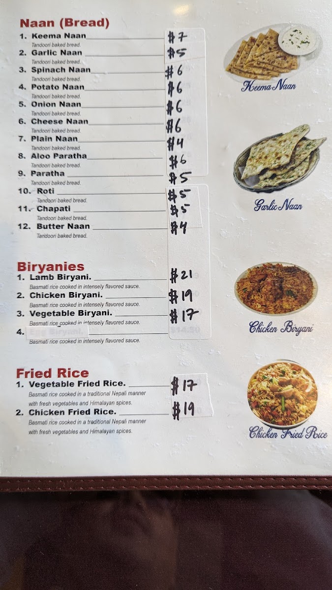 Menu Himalayan House-5