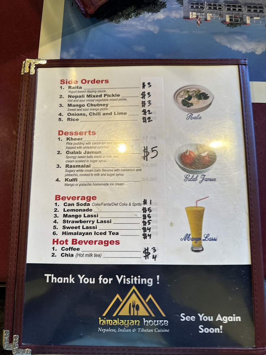 Menu Himalayan House-7