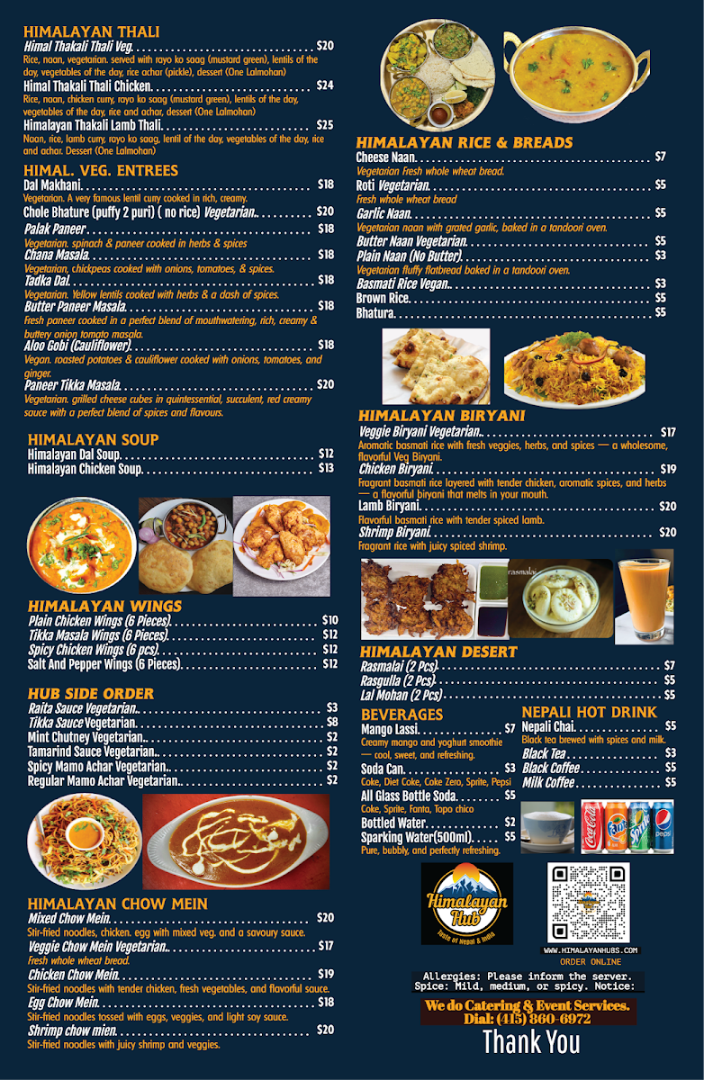 Menu Himalayan Hub / Best Nepali And Indian Food In San Francisco-4