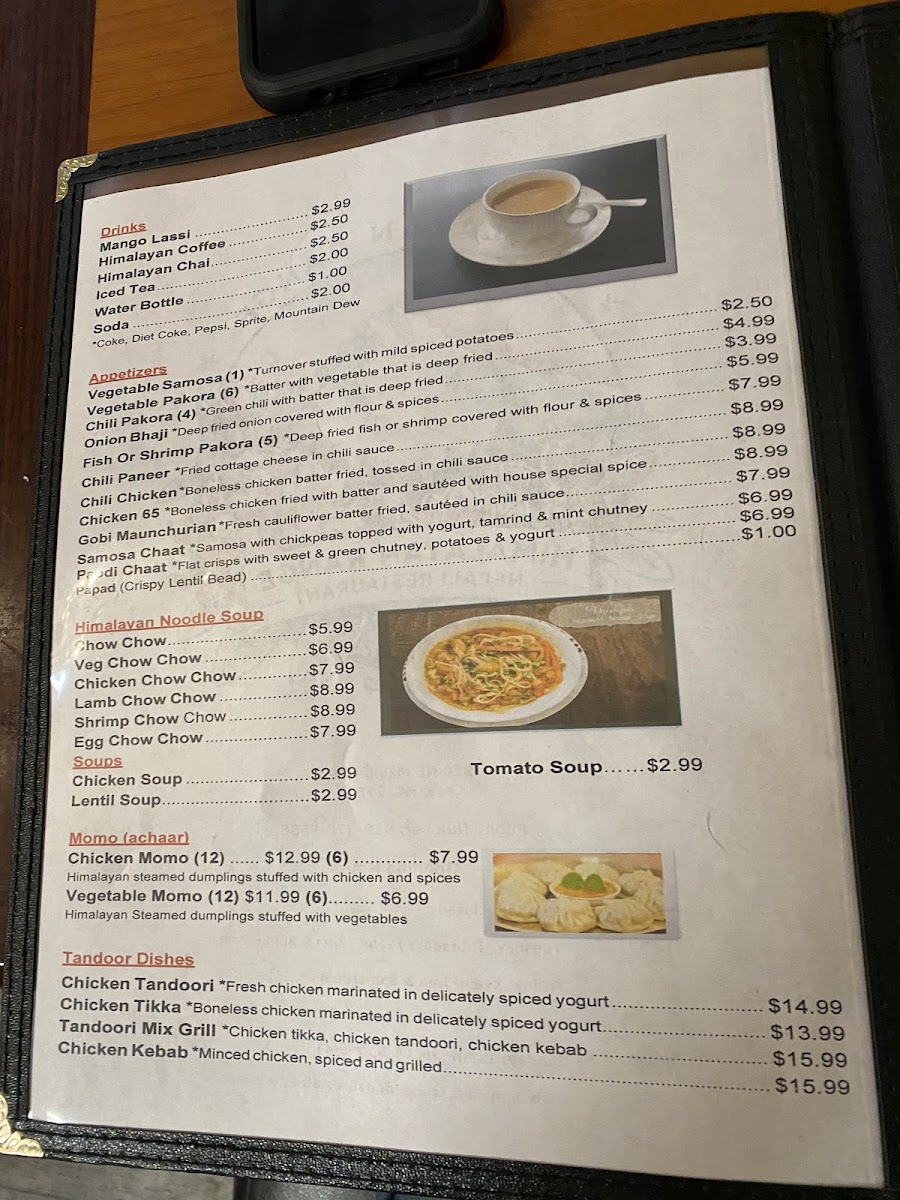 Menu Himalayan Range Nepali Restaurant-3