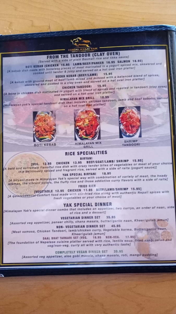 Menu Himalayan Yak-5
