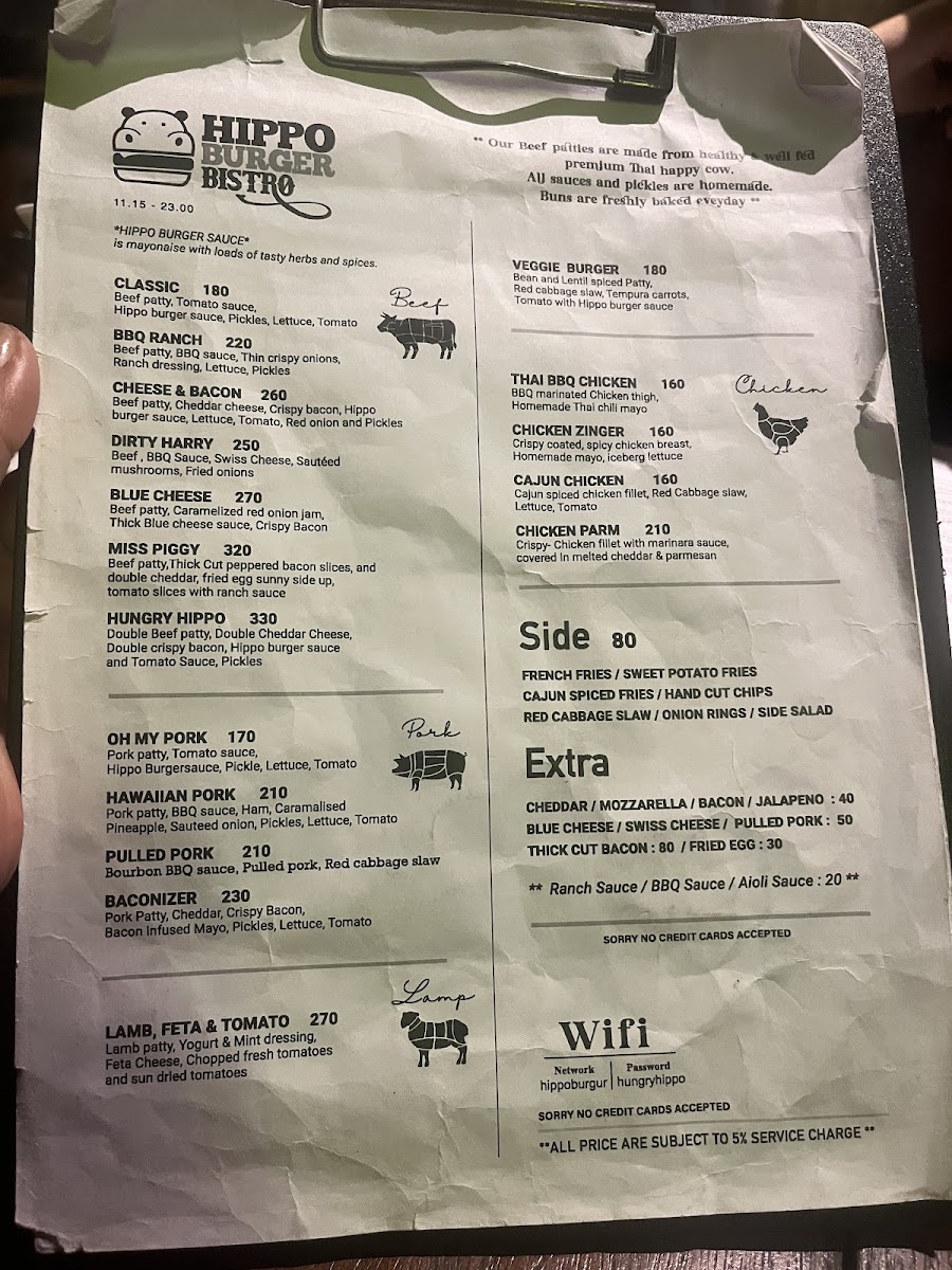 Menu Hippo Burger Bistro-1