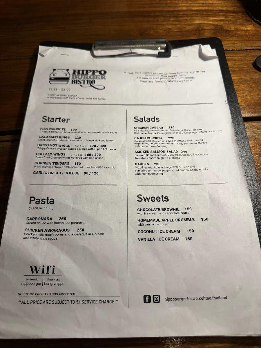 Menu Hippo Burger Bistro-6