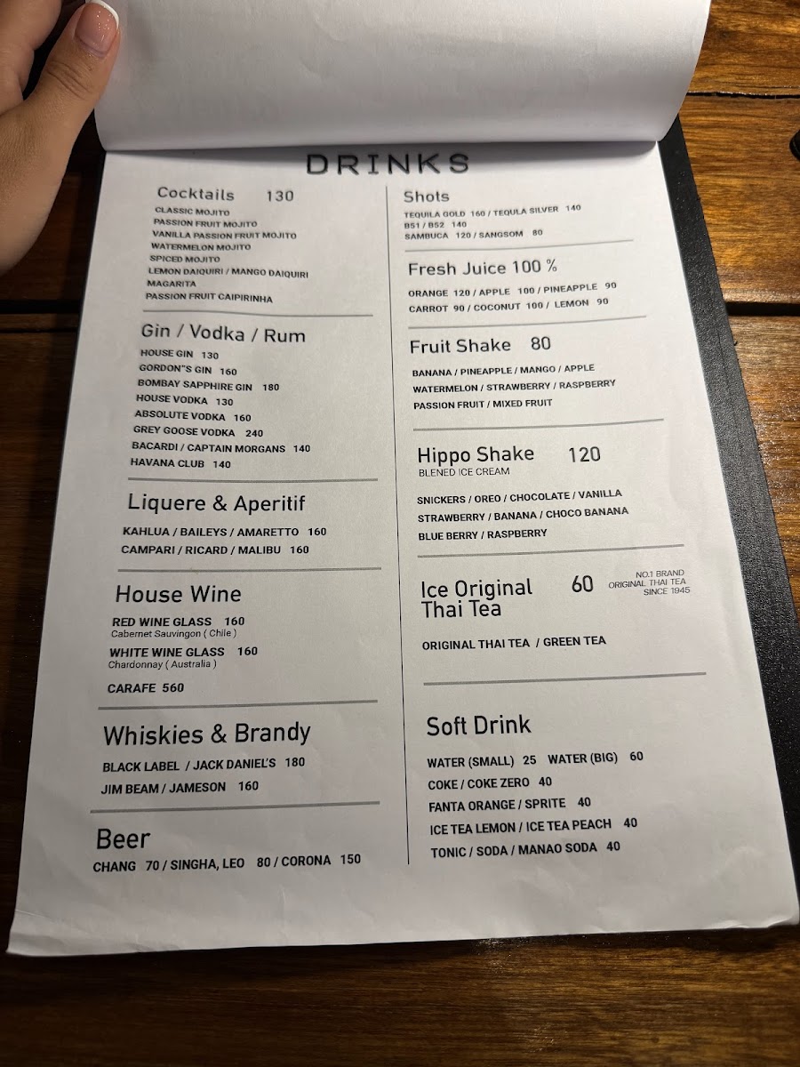 Menu Hippo Burger Bistro-8