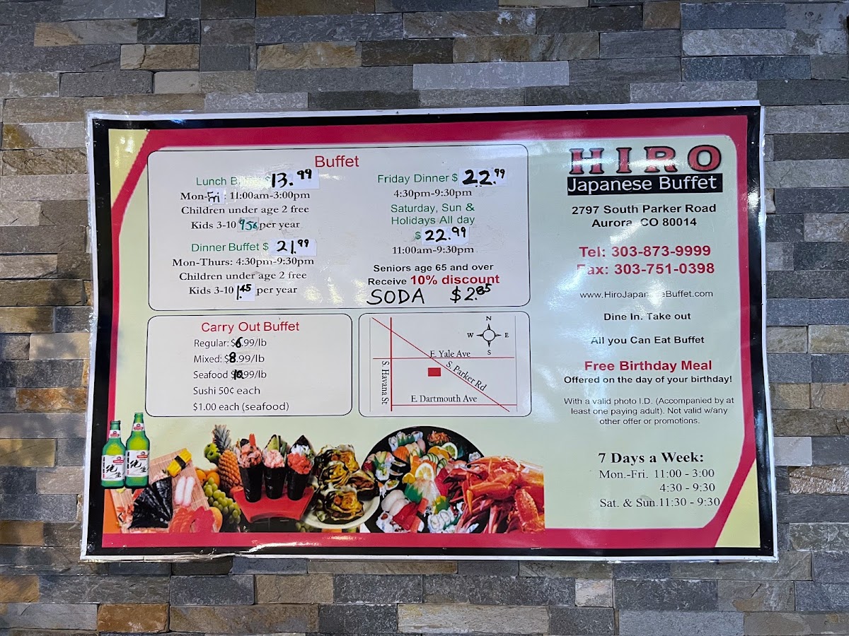 Menu Hiro Japanese Buffet-4