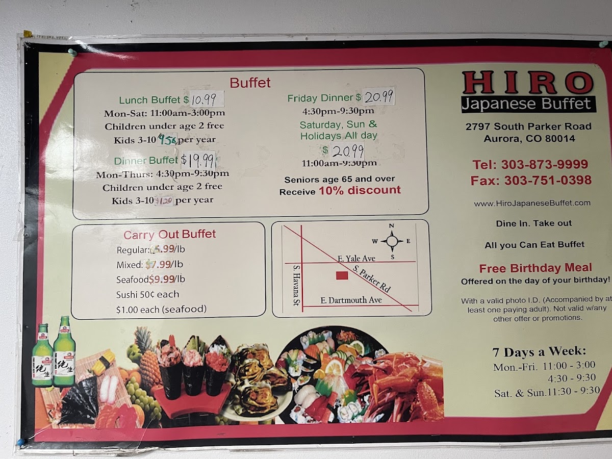 Menu Hiro Japanese Buffet-6